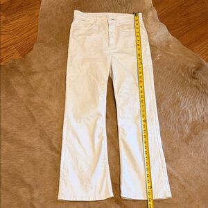 rag & bone Cream Wide-Leg Jeans